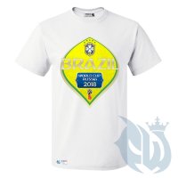 Фанатская футболка BRAZIL WORLD CUP 2018