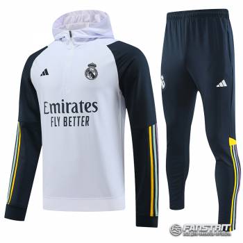 Спортивный костюм REAL MADRID с капюшоном, белый