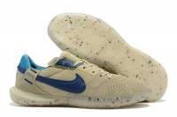 Футзалки Nike Streetgato, серые с синим лого
