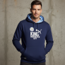 Худи KING Manchester city, синяя | Хлопок премиум